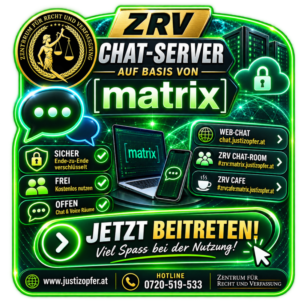 ZRV Verein Zentrum für Recht und Verfassung Chat Server auf Basis Matrix kostenlos sicher